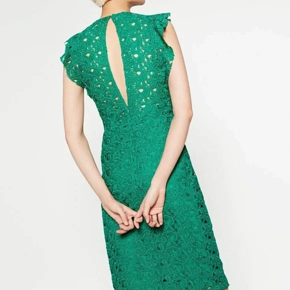 Zara Vibrant Green Midi Dress - Picture 11 of 13